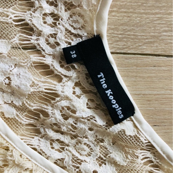 The Kooples Layered Lace Mini Dress in Cream White Size 38 /US Size M - Picture 7 of 15